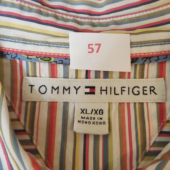 Tommy Hilfiger Women's Long Sleeve Blouse Size XL Multi -Colored - Picture 8 of 10